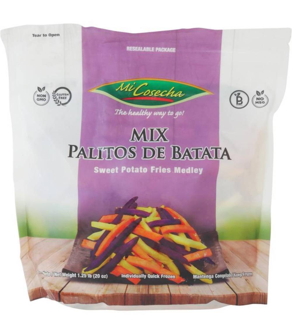 Mi Cosecha Mix Palitos de Batata (Sweet Potato Fríes Medley) 1.25 lbs
