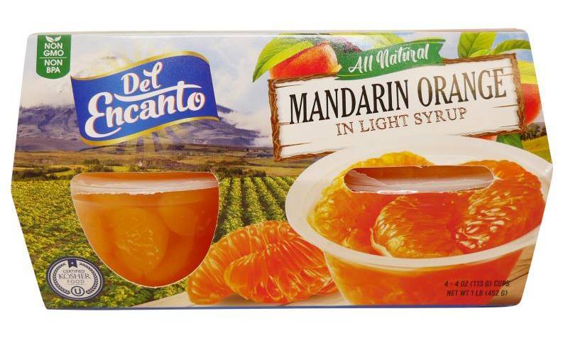 Del Encanto Mandarin Oranges in Light Syrup 4-4 oz