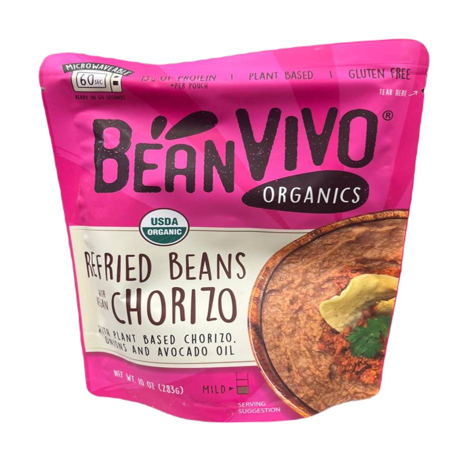 Bean Vivo Organics Refried Beans with Vegan Chorizo 10 oz