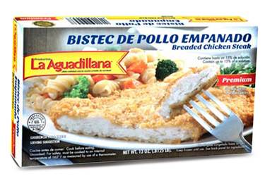 La Aguadillana Bistec de Pollo Empanado 13 oz