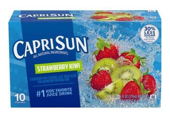 Capri Sun Strawberry Kiwi Juice Drink 10-6 oz