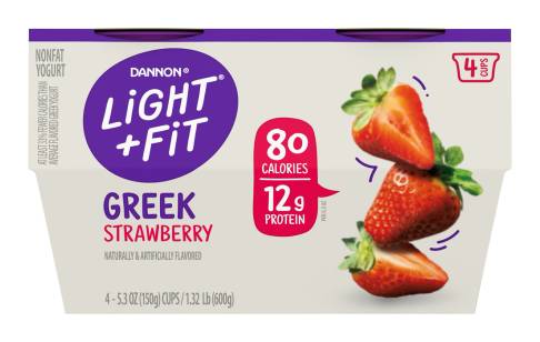 Light + Fit Greek Strawberry Yogurt 4-5.3 oz