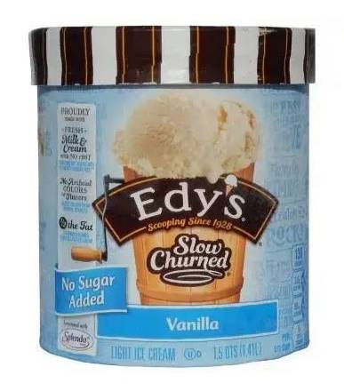 Edy’s Slow Churned NSA Vanilla Ice Cream 1.5 qts