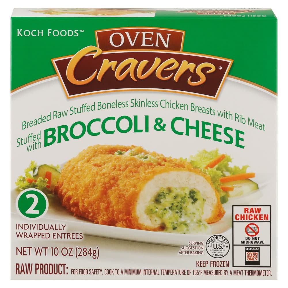 Oven Cravers Chicken Breast Stuffed with Broccoli and Cheese 10 oz