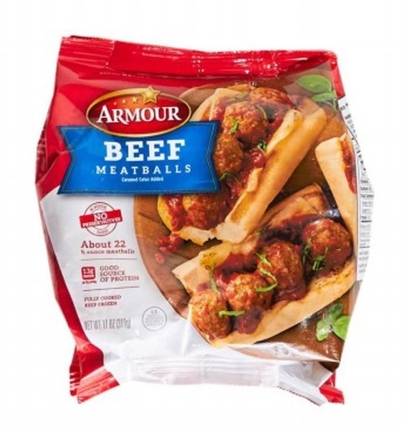Armour Beef Meatballs 11 oz