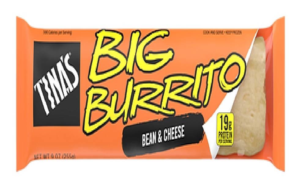 Tina's Big Burrito Cheese and Bean