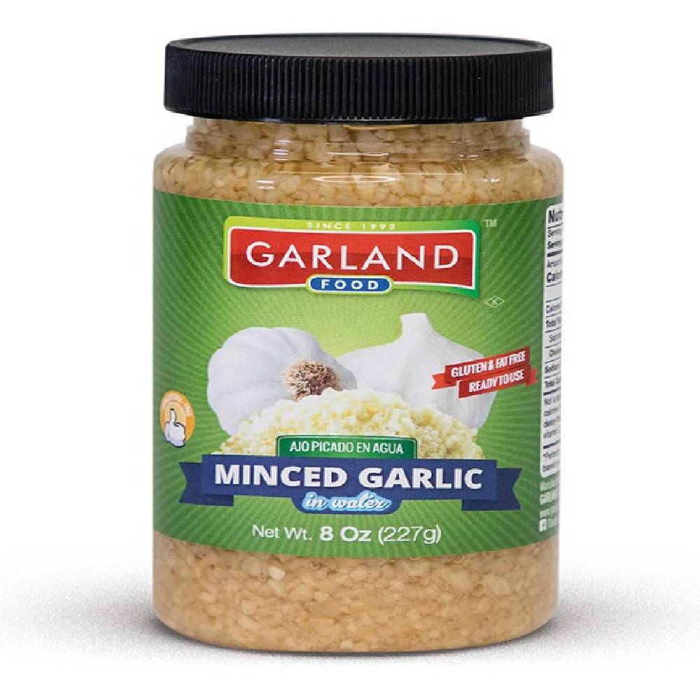 Garland Food Minced Garlic in Water 8 oz