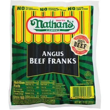 Nathan's Angus Beef Franks 11 oz
