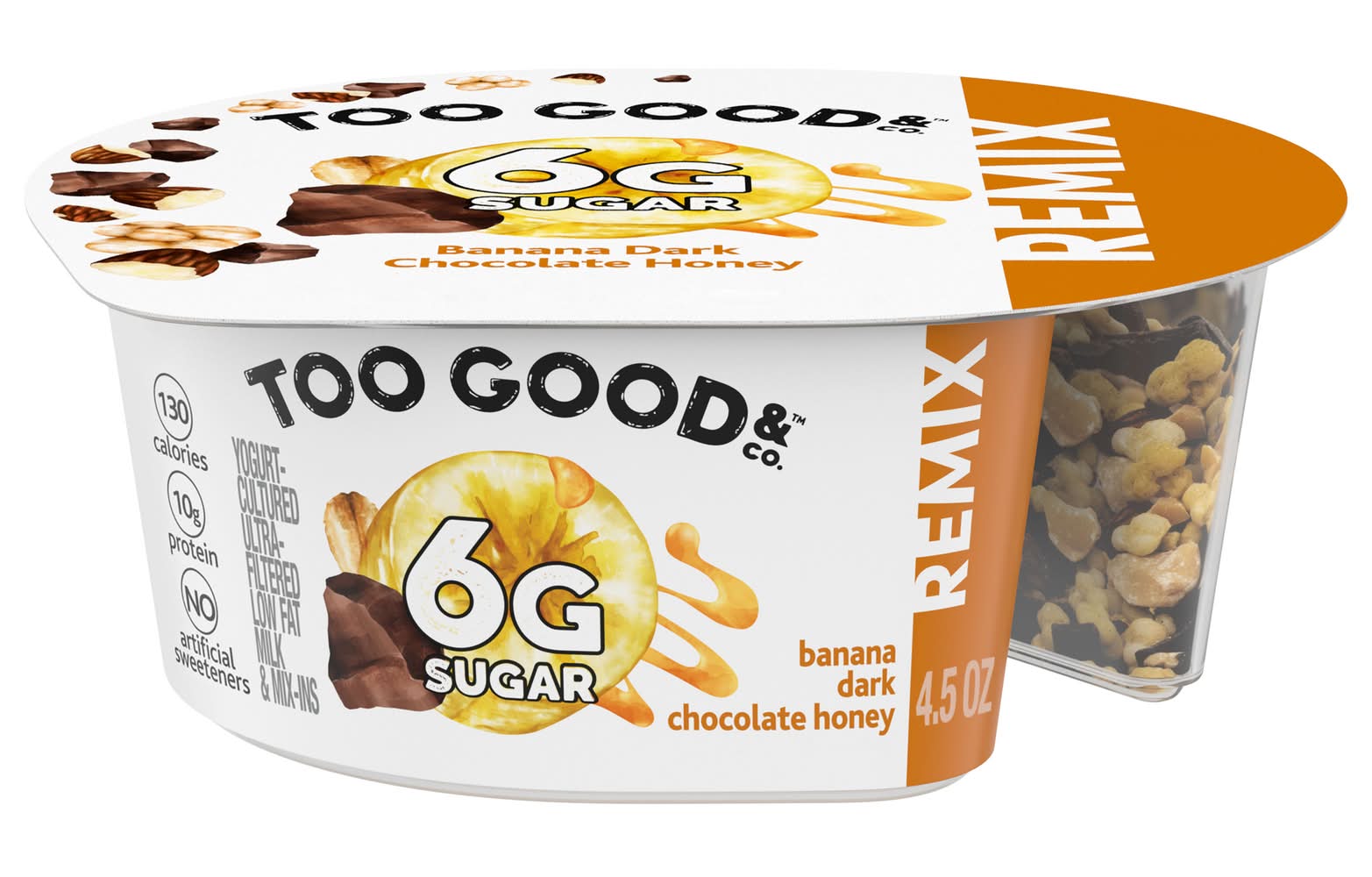 Too Good Remix Banana Dark Chocolate Honey 4.5 oz