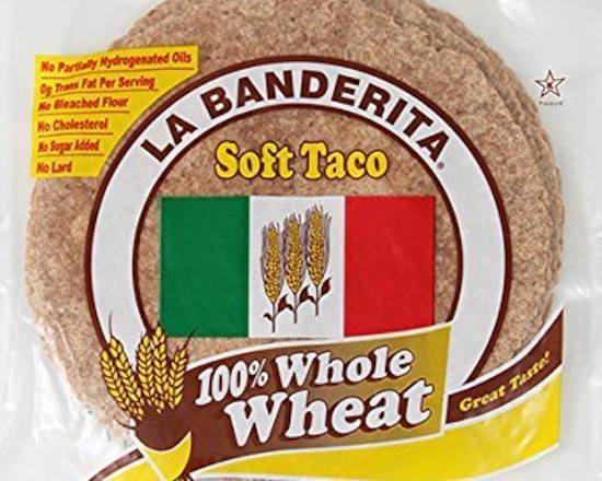 La Banderita Whole Wheat Flour 8” Tortillas 12 ct