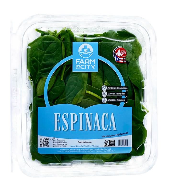 Farm in the City Espinaca 4 oz