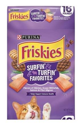 Friskies Surfin’ & Turfin’ Favorites Cat Food 16 lbs