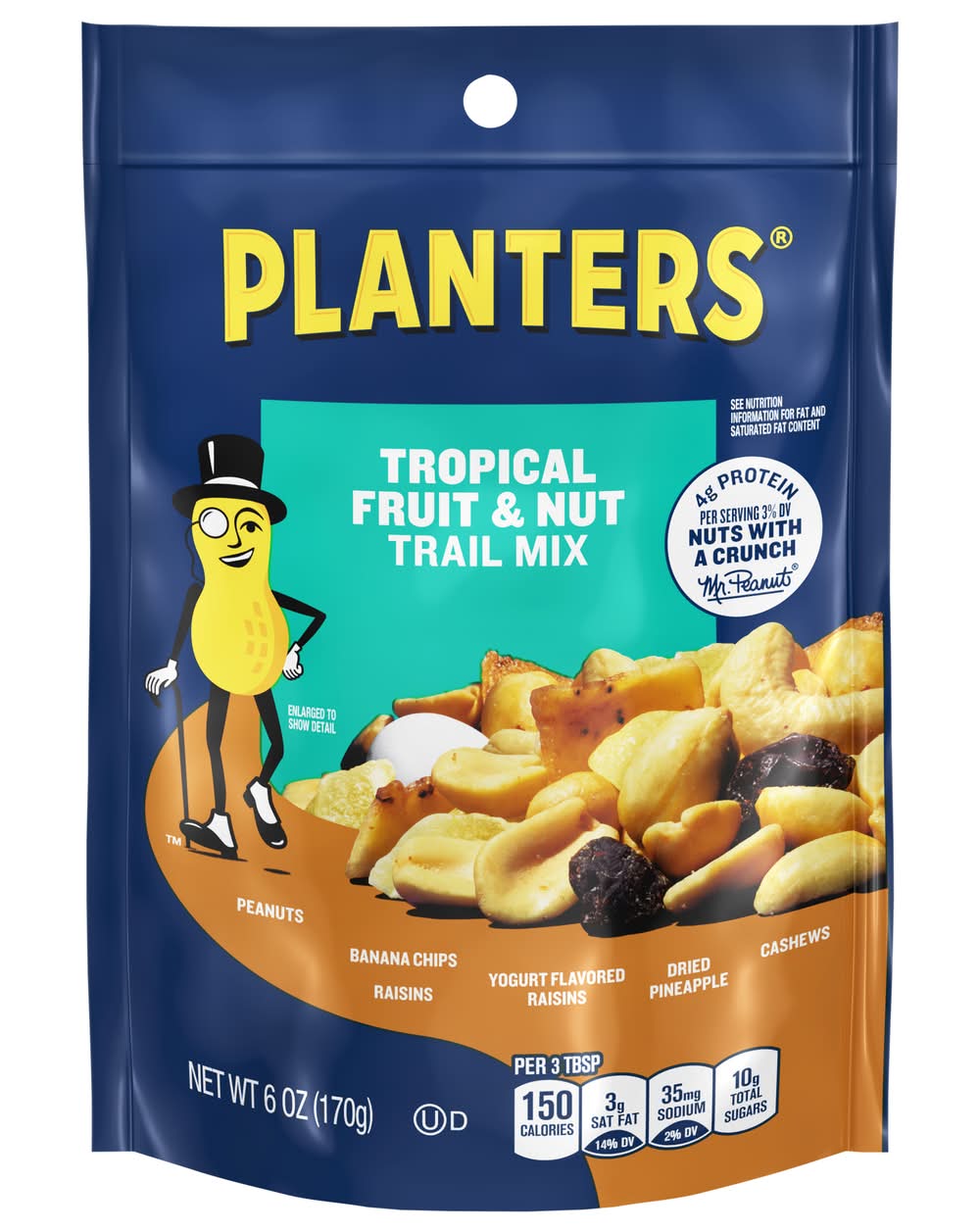Planters Tropical Fruit & Nut Trail Mix 6 oz