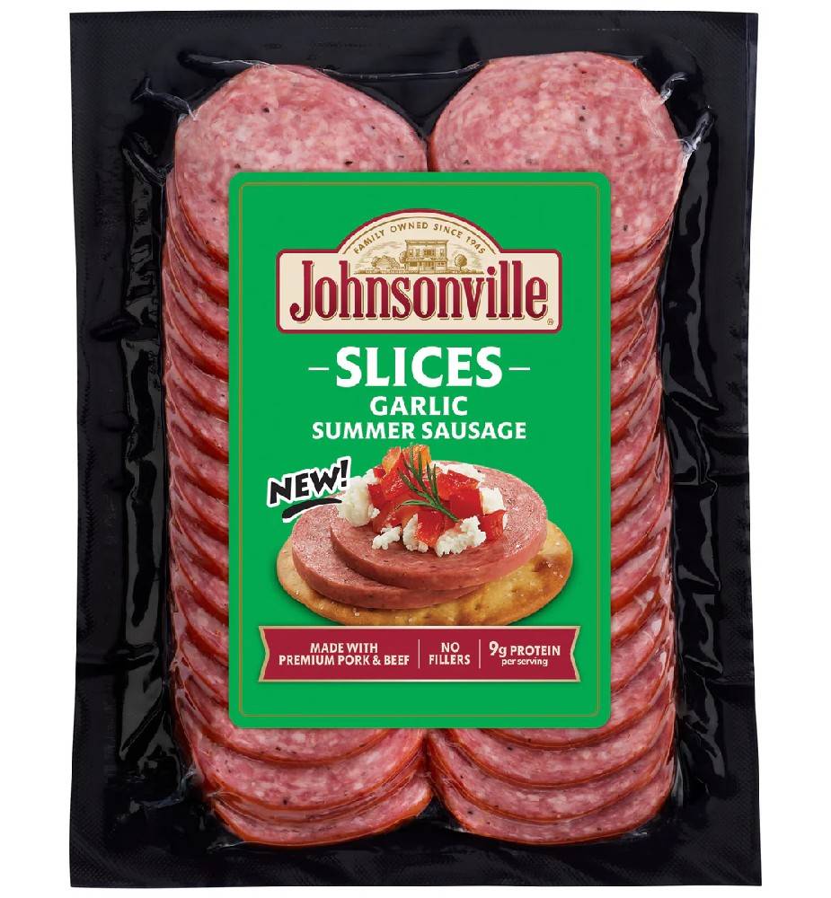 Johnsonville Garlic Slices Summer Sausage 10 oz