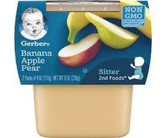 Gerber Banana Apple Pear for Sitter 2-4 oz