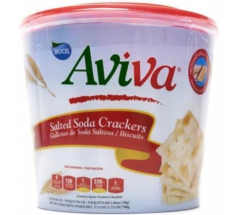 Aviva Salted Soda Crackers 24.3 oz