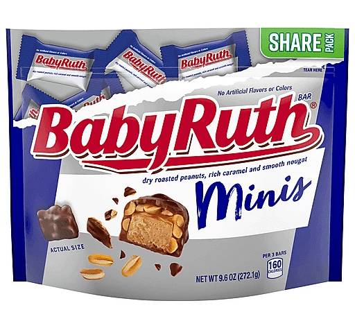 Baby Ruth Minis Share Bag 9.6 oz