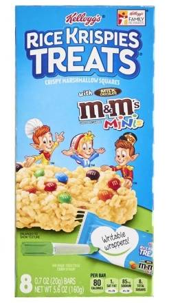 Kellogg's Rice Krispies Treats with Mini M&Ms 5.6 oz
