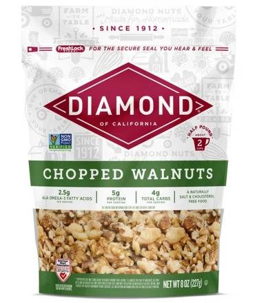 Diamond Chopped Walnuts 8 oz