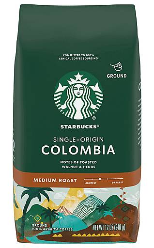 Starbucks Colombia Médium Roast Ground Coffee 12 oz
