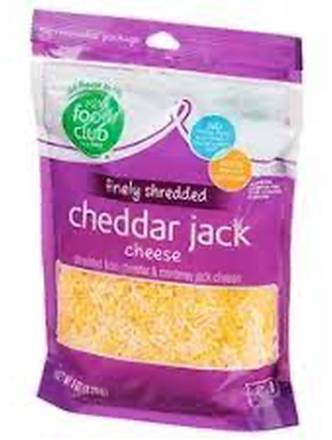 Food Club Shredded Cheddar Jack 8 oz