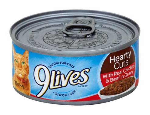 9 Lives Hearty Cuts Chicken & Beef 5.5 oz