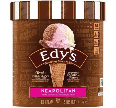 Edy’s Neapolitan Ice Cream 1.5 qts