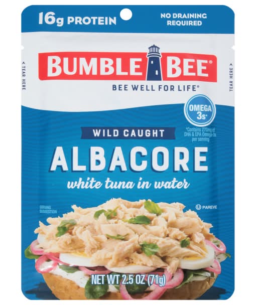 Bumble Bee Wild Caught Albacore in Water 2.5 oz
