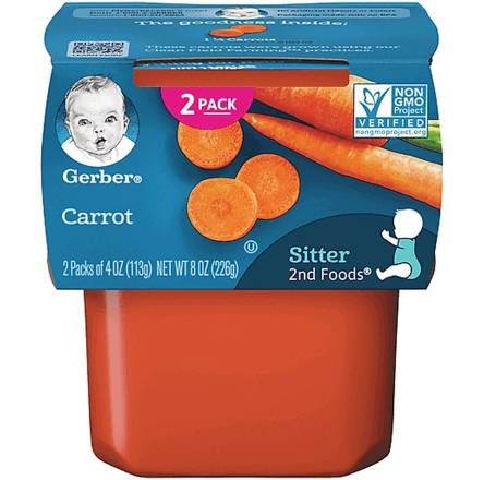 Gerber Carrot for Sitter 2-4 oz