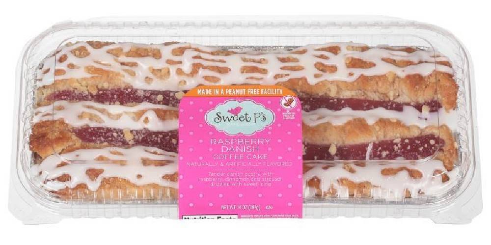 Sweet P's Raspberry Danish Coffee Cake 14 oz