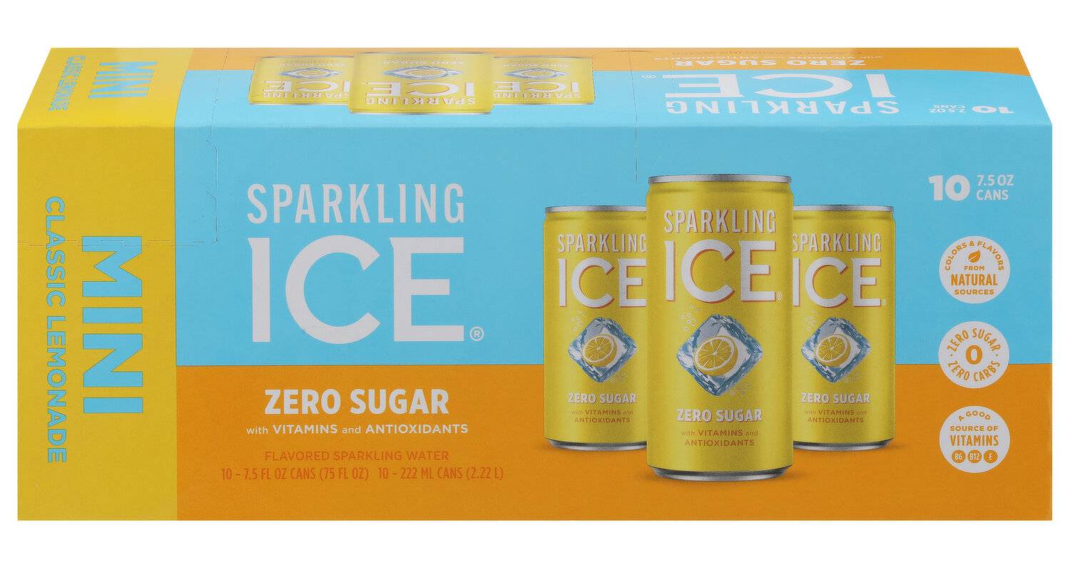 Sparkling Ice Zero Sugar Mini Classic Lemonade 10-7.5 oz