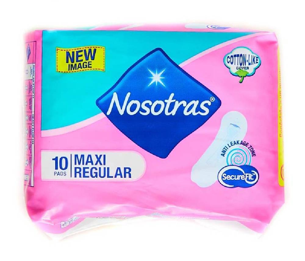 Nosotras Toallas Maxi Regular 10 ct