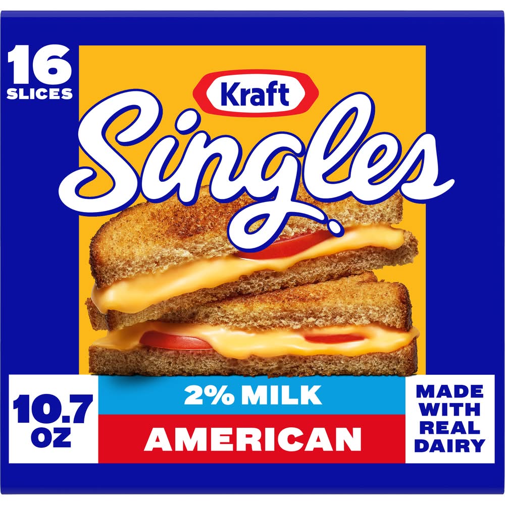 Kraft Singles 2% American 16 ct