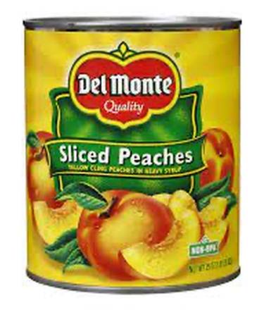 Del Monte Sliced Peaches in  Heavy Syrup 29 oz