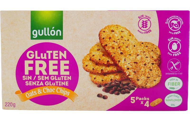 Gullón Gluten Free Oats & Chocolate Chips 7.76 oz