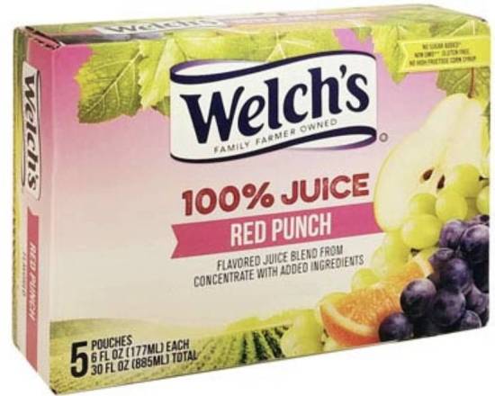 Welch’s 100% Juice Red Punch 5-8 oz