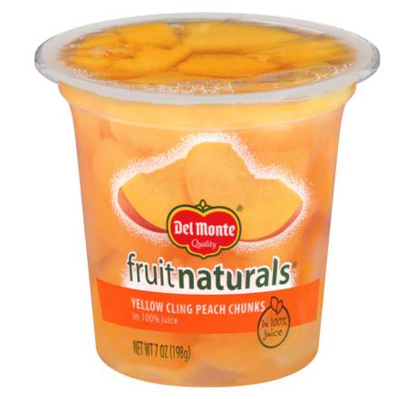 Del Monte Naturals Peach Chunks In Extra Light Syrup 7 oz