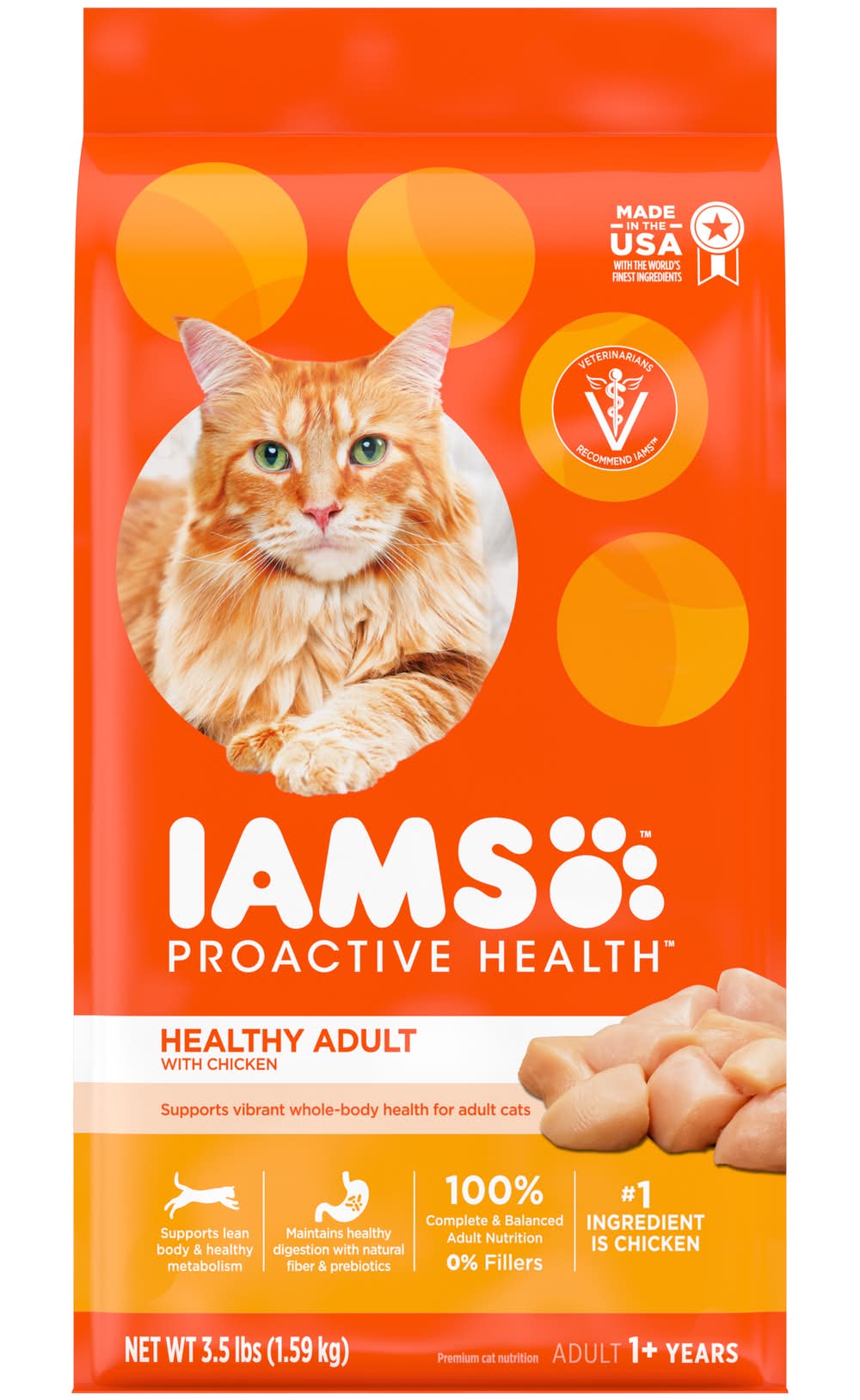 IAMS Healthy Adult Chicken Cat Food 3.5 lbs