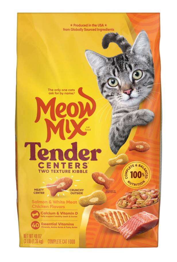 Meow Mix Tender Centers Salmon & Chicken 16 lbs