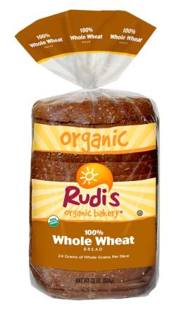 Rudi's Organic 100% Whole Wheat Bread 22 oz