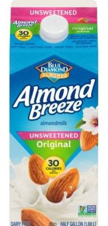 Almond Breeze Unsweetened Original Almond Milk 64 oz