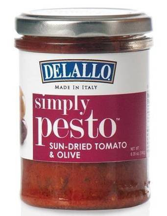 DeLallo Simply Pesto Sun-Dried Tomato & Olive 6.35 oz