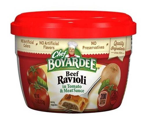 Chef Boyardee Microwave Cups Beef Ravioli 7.5 oz.