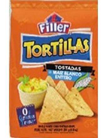 Filler Tortillas de Maíz Blanco Entero 10.05 oz