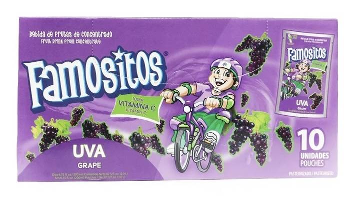 Famositos Uva Grape Juice Drink 10-6 oz