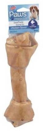 Paws Beefhide Bone with Chicken Flavor