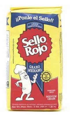 Sello Rojo Arroz Grano Mediano 3 lbs
