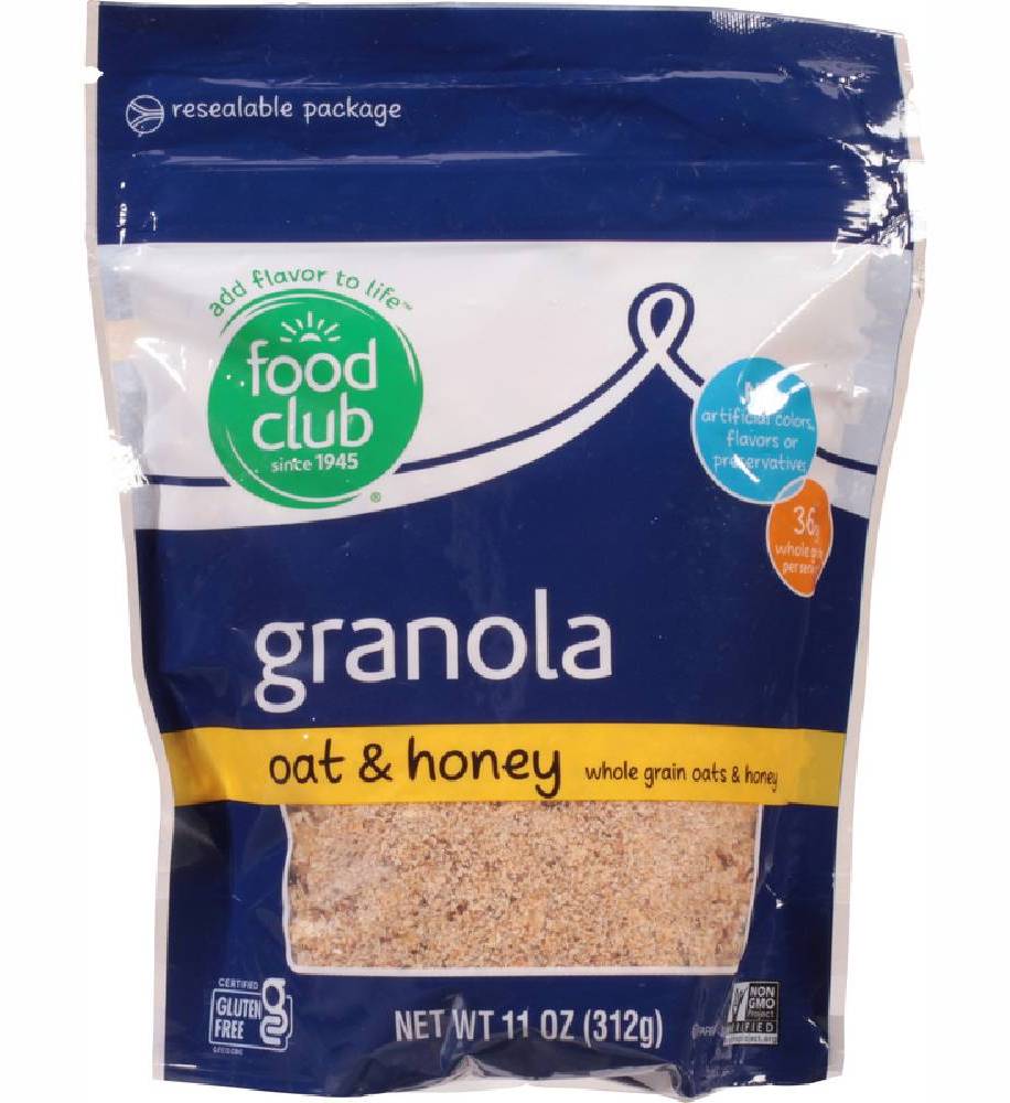 Food Club Granola Oat & Honey 11 oz