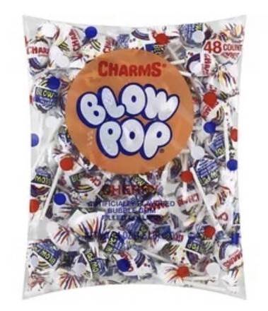 Charms Blow Pop Cherry 1.5 lbs