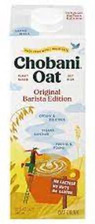Chobani Oatmilk Plain Barista Edition UHT 32 oz